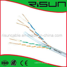 7 / 0.20 Cable UTP CAT6 trenzado con uso flexible de PVC para cable de conexión